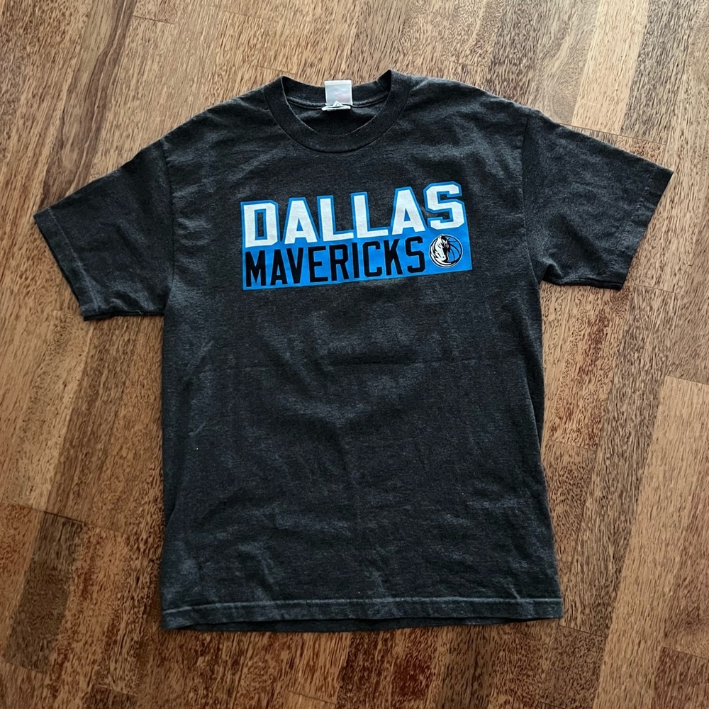 Dallas Mavericks T-Shirt Majestic Gray Rondo Mens Large Short Sleeve